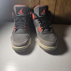 Jordan Men's Gray and Red Sneakers